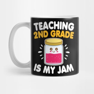 Funny Teacher Second Grade Is My Jam Back To School Gift Mug